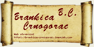 Brankica Crnogorac vizit kartica
